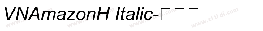 VNAmazonH Italic字体转换